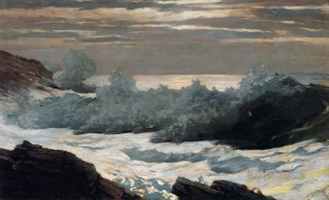  Tormenta Pintura - Temprano en la mañana después de una tormenta en el mar Realismo pintor marino Winslow Homer